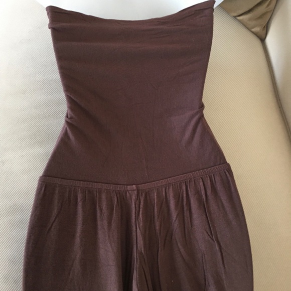 Elan chocolate brown tube top jumpsuit - Picture 5 of 6